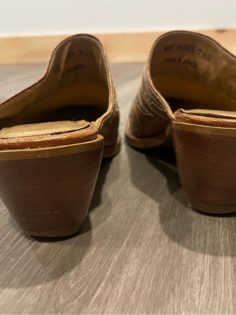 Durango Brown Leather Slip-On Western Mules - Picture 5 of 10